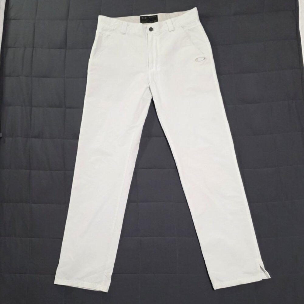 Oakley Golf Pants White Performance Stretch 33x34 Lightweight Athletic Tech